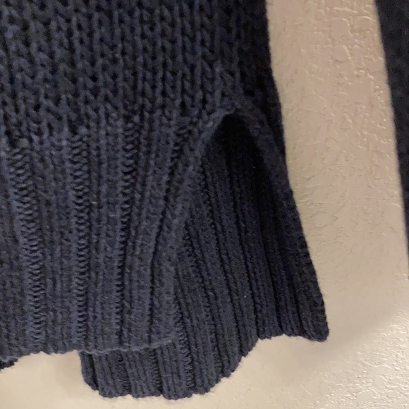 —Large Navy Harper Sweater with Elbow Pads - Picture 7 of 8